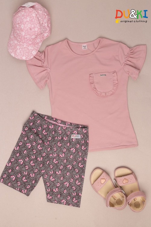 Du&ki biciklis nadrág Pinkleopárd 