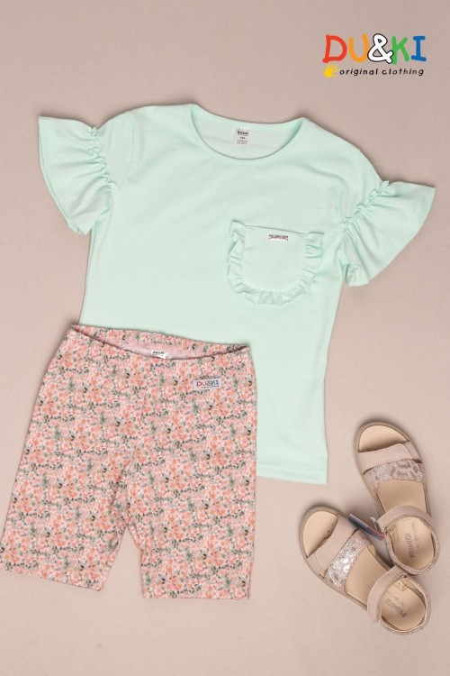 Du&ki Bonnie lány felső almazöld színben 