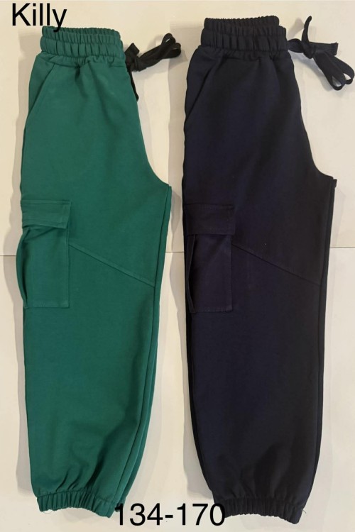 Killy design zsebes bővebb fazonú zsebes nadrág sötétkék színben 