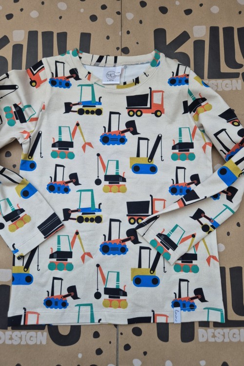 Linini munkagépes hosszú ujjú póló 