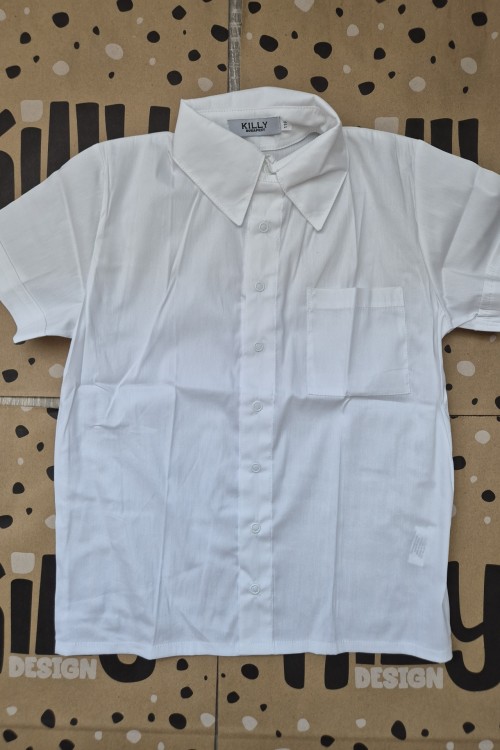 Közkívánatra Killy design pattentos fehér rövid ujjú ing 