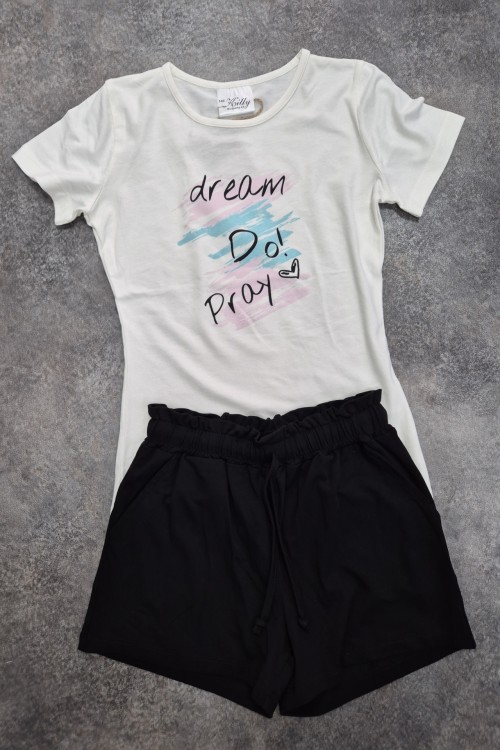 Killy design fekete short pólóval szettben 