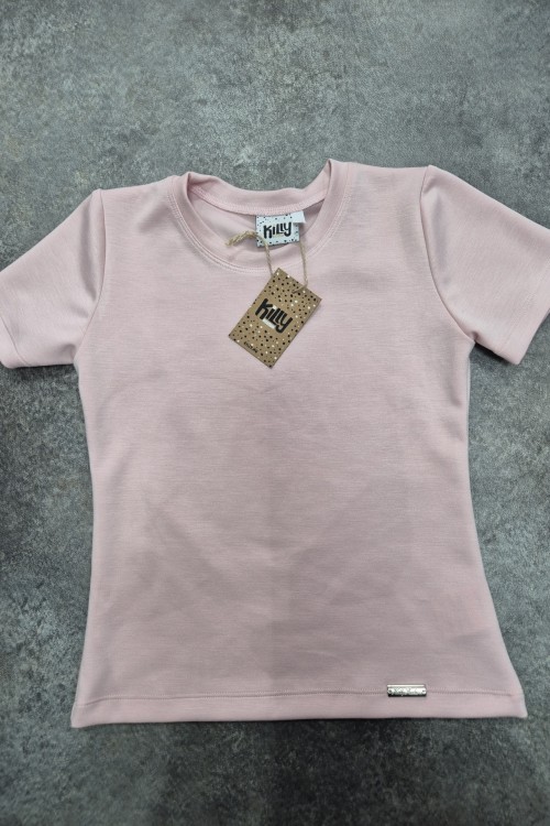 Killy design púder színű puha anyagú póló 