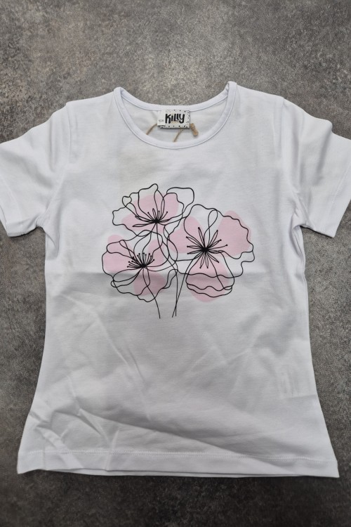 Killy design margarétás lány póló 