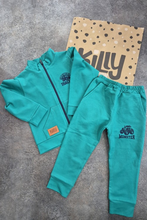 Killy design traktoros zöld szett 