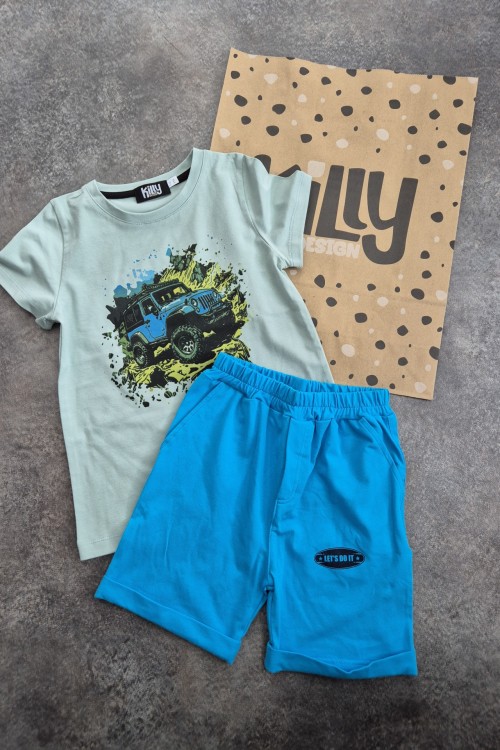 Killy design terepjárós pólós-shortos szett 