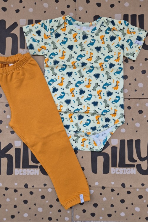 Linini dínó bodys szett 