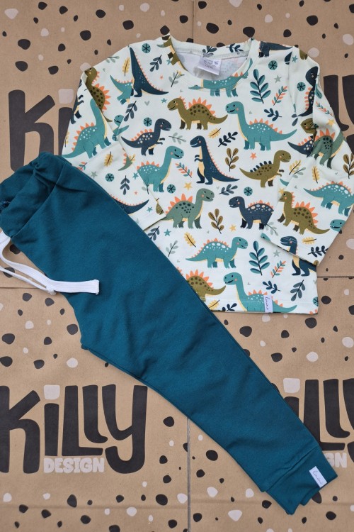 Linini dínós zöld szett 