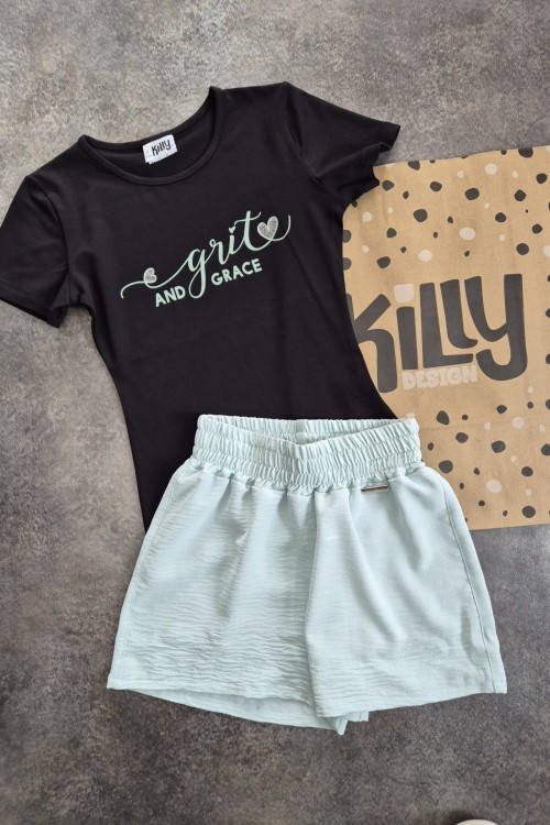 Killy design menta shortos szett 