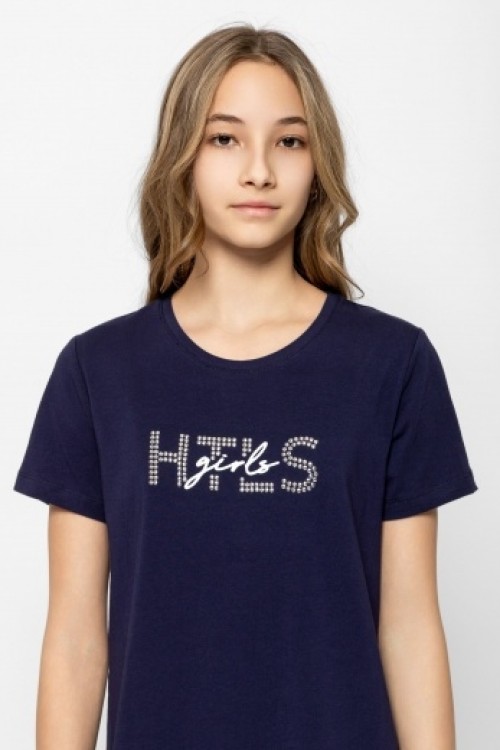 Heavytools Vonitra navy pamut ruha lányoknak 