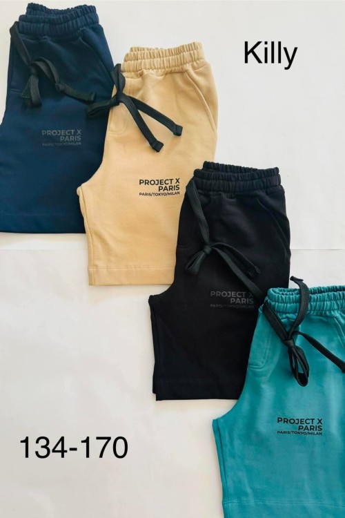 Killy design fekete pamut bermuda 