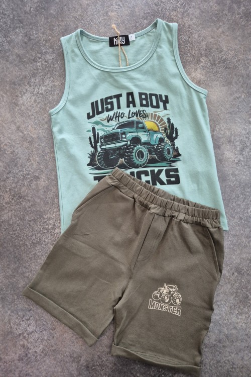 Killy design khaki szett 