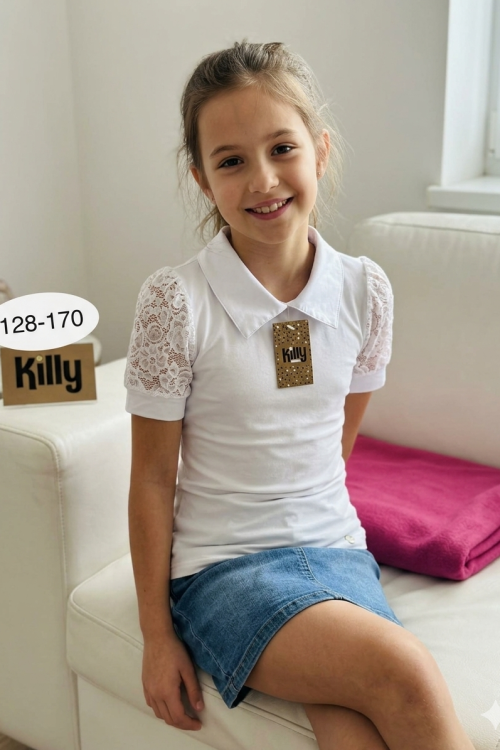 Killy design csipke ujjú galléros alkalmi felső 