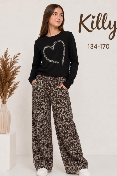 Killy design fekete szíves felső 