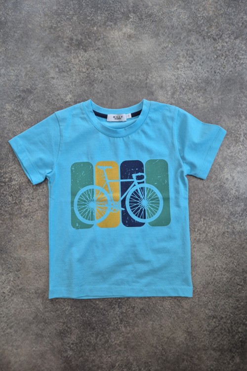 Killy design kék biciklis póló