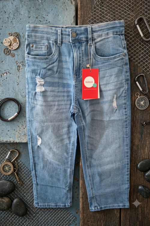 Boboli fiú lezser bőszárú farmer 