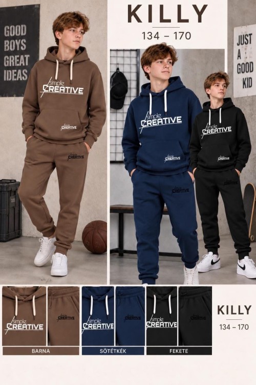 Killy design fekete fiú szett 