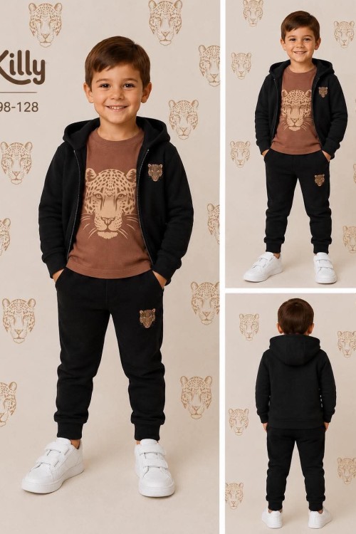 Killy design barna hosszú ujjú póló 