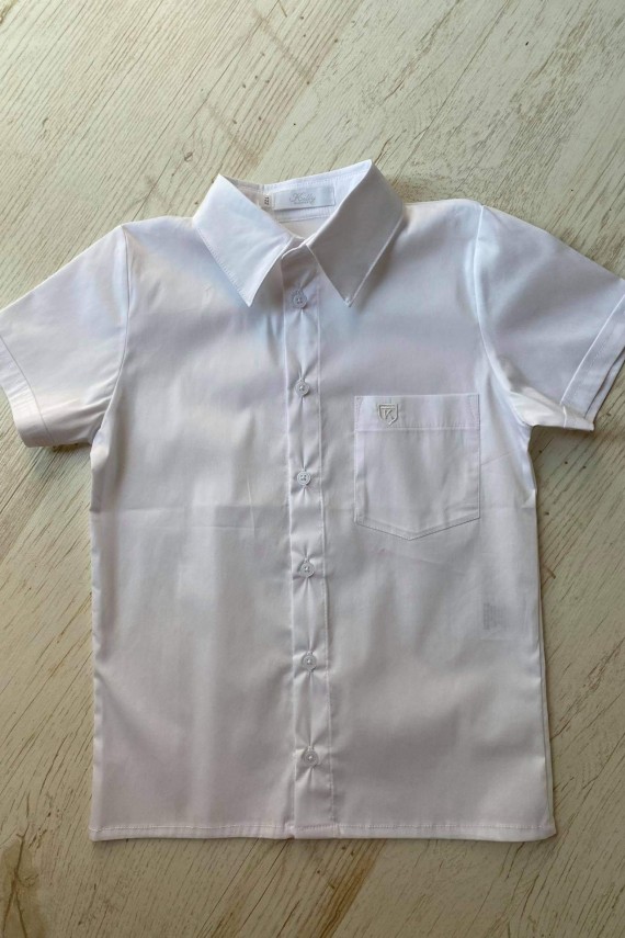 Killy design fehér ing fiúknak rövid ujjú 