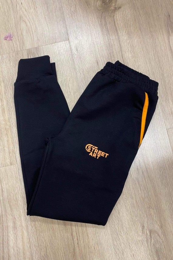 Killy design Vékony fazonú fekete nadrág 