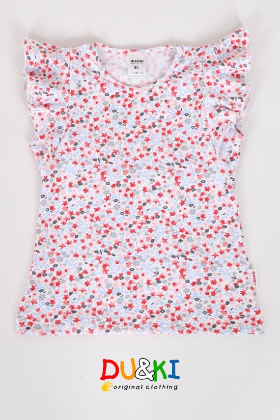 Korall virágos felső 