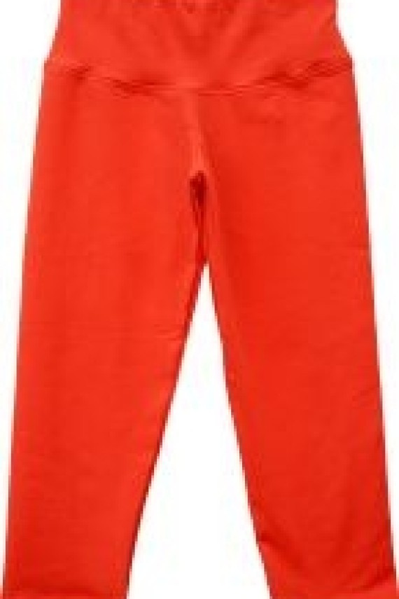 Piros halász nadrág magasított derekú 