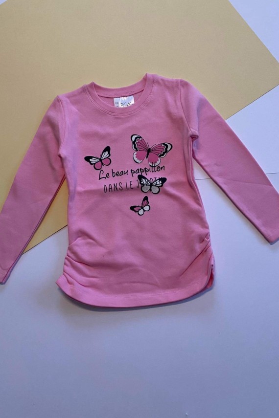 Lepkés rózsaszín meleg felső 