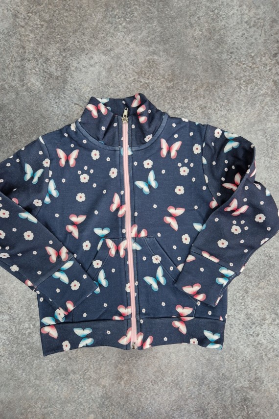 Killy design Pillangós,  belül bolyhozott pulóver 