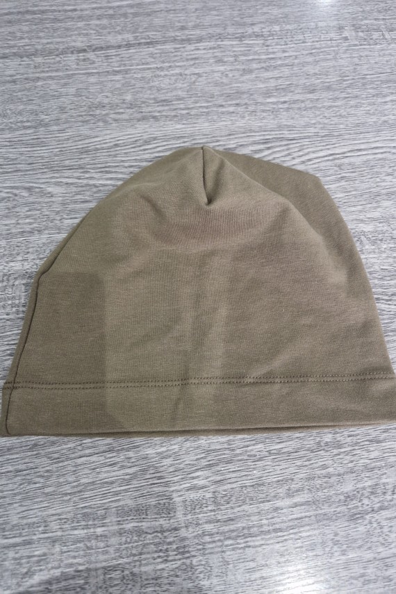 Khaki színű tavaszi pamut sapka 