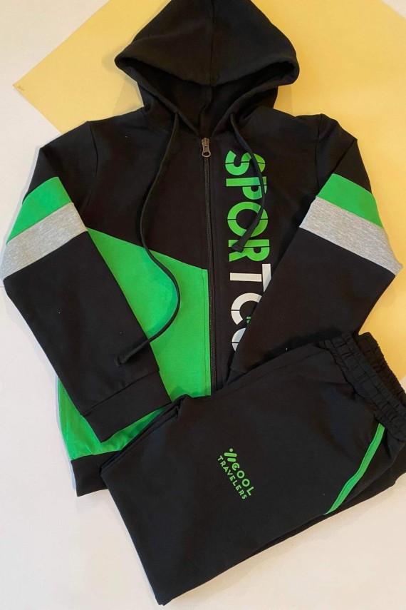 Zöld kapusznis szett 