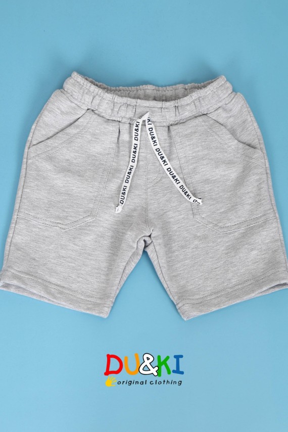 Fiú pamut térdnadrág szürke 