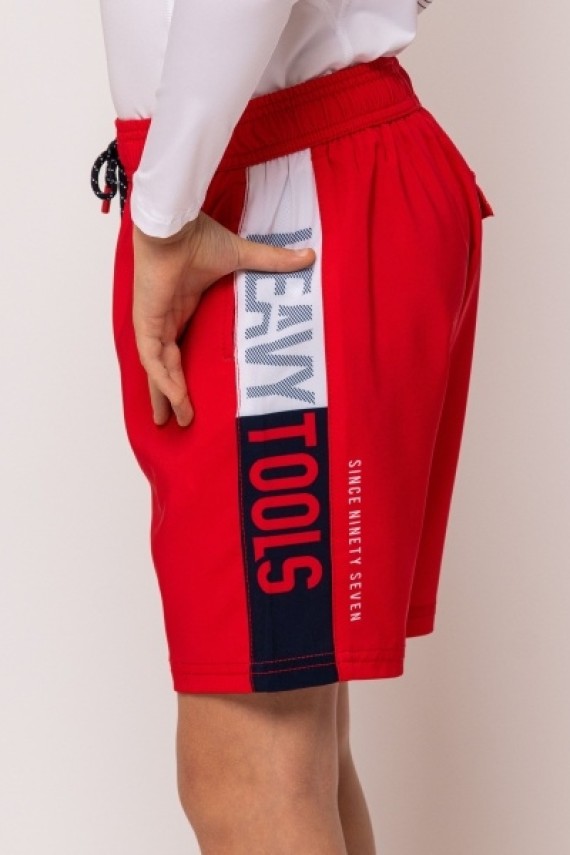 Heavytools beachshort Jay red 