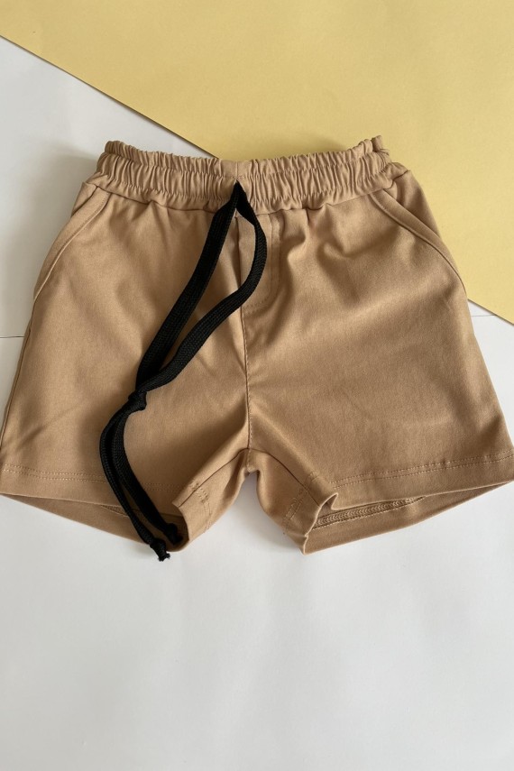 Elasztikus vászon barna nadrág fiúknak 