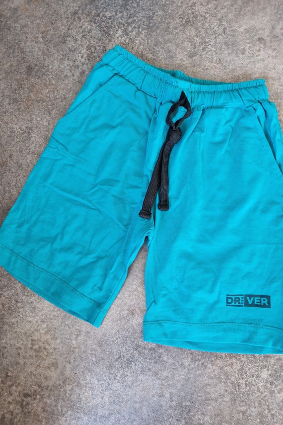 Türkiz zöld fiú térd nadrág 