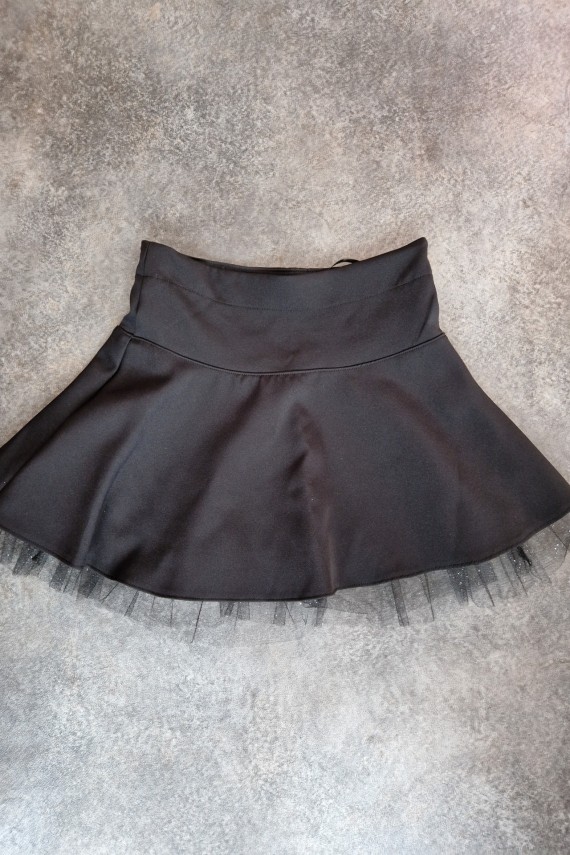 Fekete tüll aljú loknis szoknya 