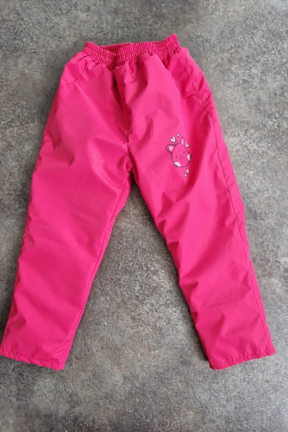 Rózsaszín vízlepergető anyagú ballon nadrág 