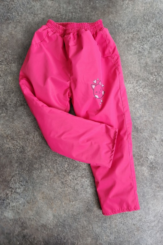 Rózsaszín vízlepergető anyagú ballon nadrág 