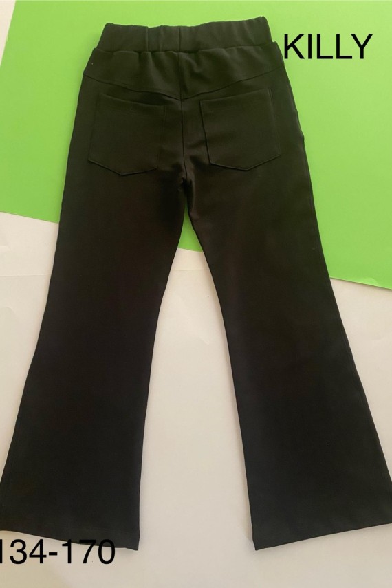 Killy design bőszárú fekete nadrág 