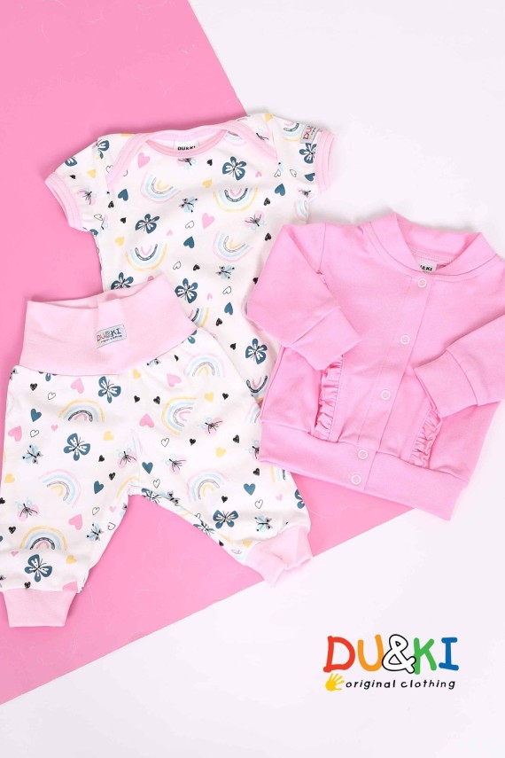 Du&ki szivárványos body és pocaknadrág szettben 