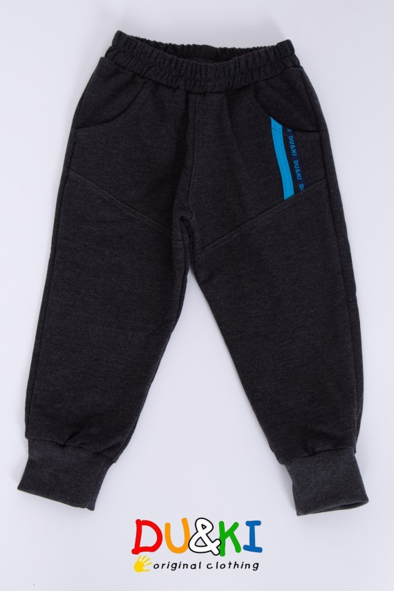 Du&ki szürke pamut fiú nadrág 