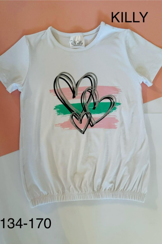 Killy design alul gumis felső fehér 