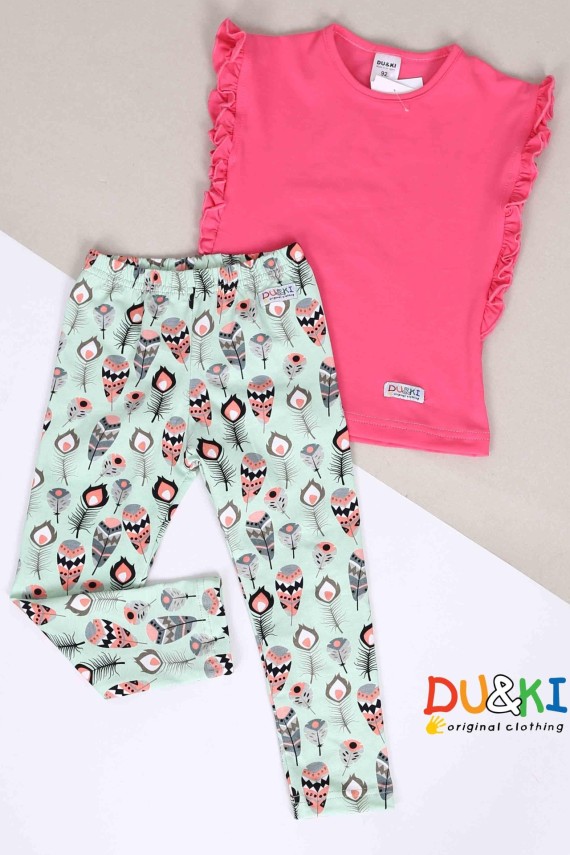 Du&ki legging zöld tollas 