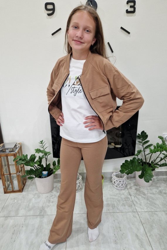 Killy design 3db-os szett: kabatka, hosszú ujjú póló,  trapéz nadrág 