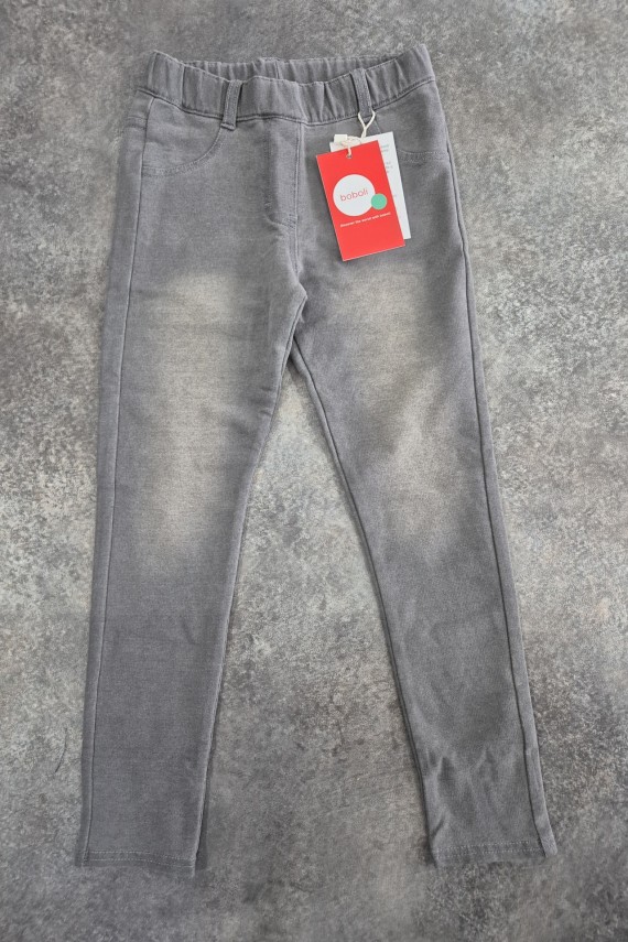 Boboli farmerhatású szürke pamut legging lányoknak 