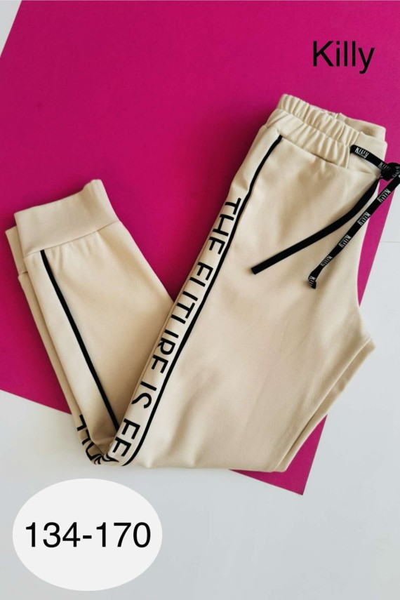 Killy design bézs csinos nadrág 