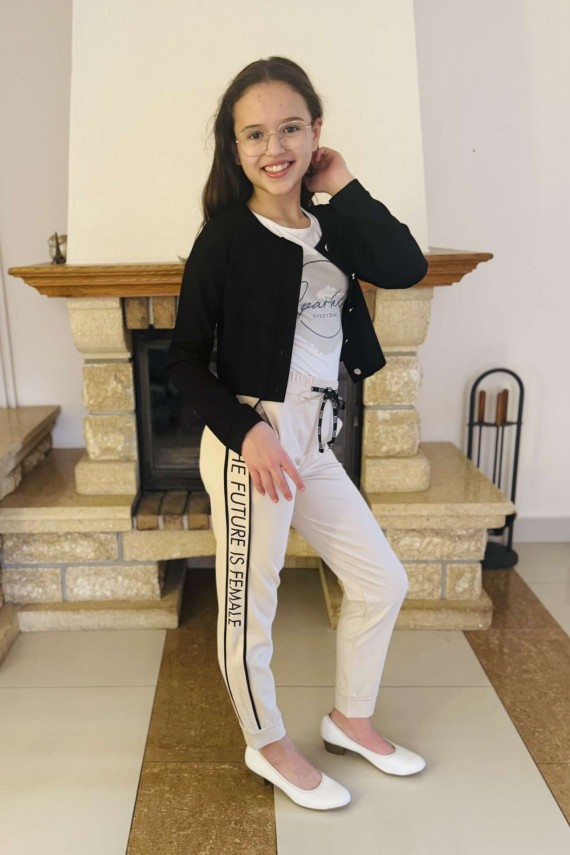 Killy design bézs csinos nadrág 