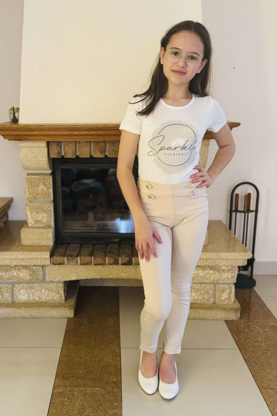 Killy design gombos nadrág bézs színű 