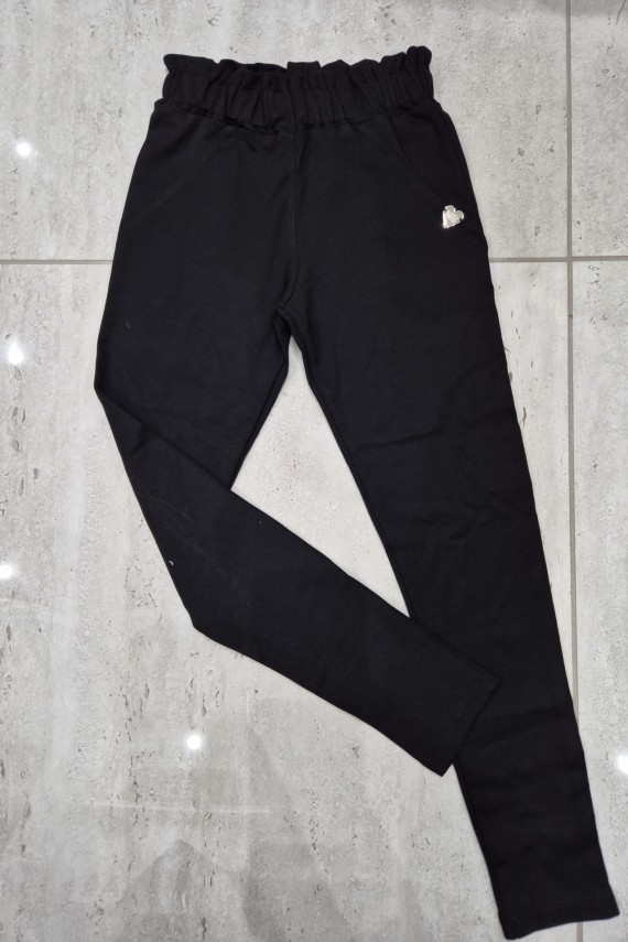 Killy design fekete gumis derekú csinos nadrág 