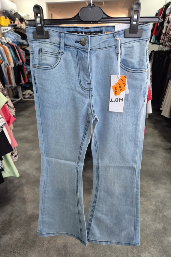 Losan bőszárú állítható derekú csinos lány farmer 