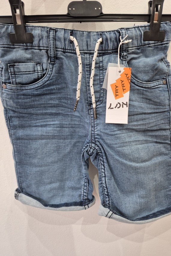 Losan állítható derekú farmer bermuda 